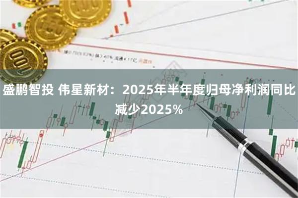 盛鹏智投 伟星新材：2025年半年度归母净利润同比减少2025%